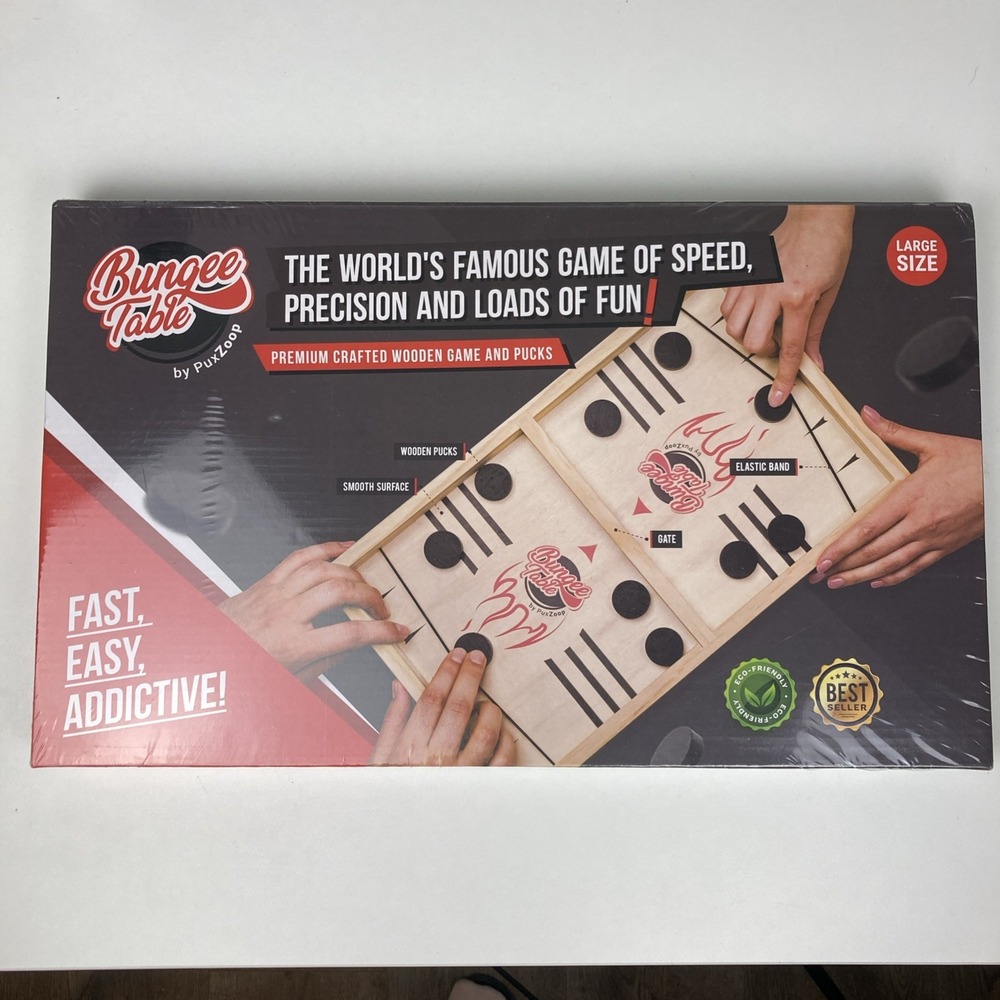 Bungee Table‎ Premium Crafted Wooden Game And Pucks